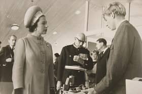 Michael meeting the Queen in 1969. Courtesy of Myerscough College.