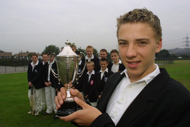 Staveley and Netherthorpe grammar school cricket trophy