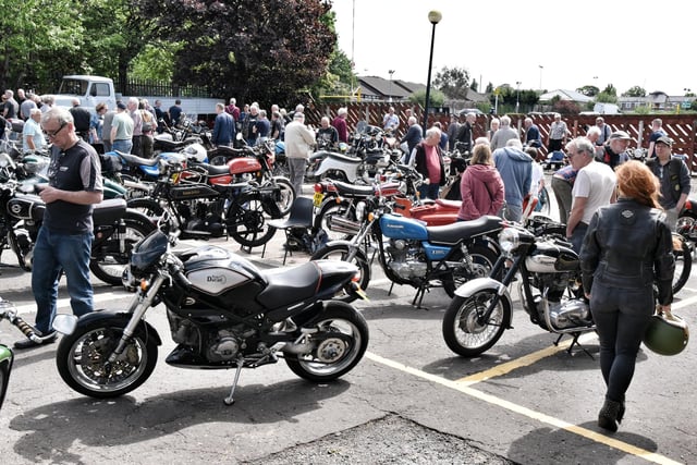 The Classic and Vintage Motorcycle Show was held on Sunday