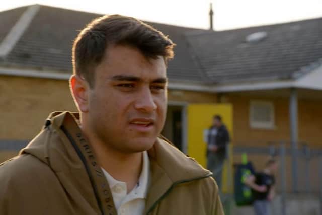 Afghanistan refugee Adnam, star of Freddie's Flintoff's Field of Dreams