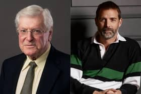 Peter Purves (left) of Doctor Who, Blue Peter and Crufts fame, and The Great British Sewing Bee's Patrick Grant will receive Honorary Fellowships this week.