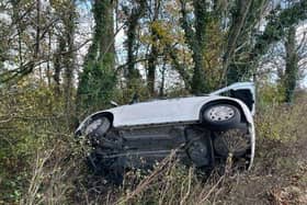 This car was carrying six people when it flipped.
Police said: "Amazingly the driver and five other passengers in this four seater car were not seriously injured in this incident in Wyre today (November 7).
"The driver having only had their licence two days. Driver reported for offences."