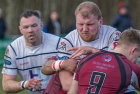 Action from Hoppers' win at Rossendale (photo: Mike Craig)