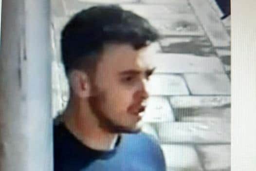 Police want to speak to this man following an assault in Blackburn (Credit: Lancashire Police)