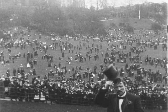 Prestonians celebrating Easter at Avenham Park at the end of the 18th century. Image: British Film Institute