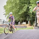 An example pump track at Billing Aquadrome