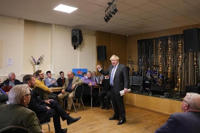 Boris at the Church and Oswaldwistle Conservative Club in Accrington. Picture by Andrew Parsons CCHQ/Parsons Media