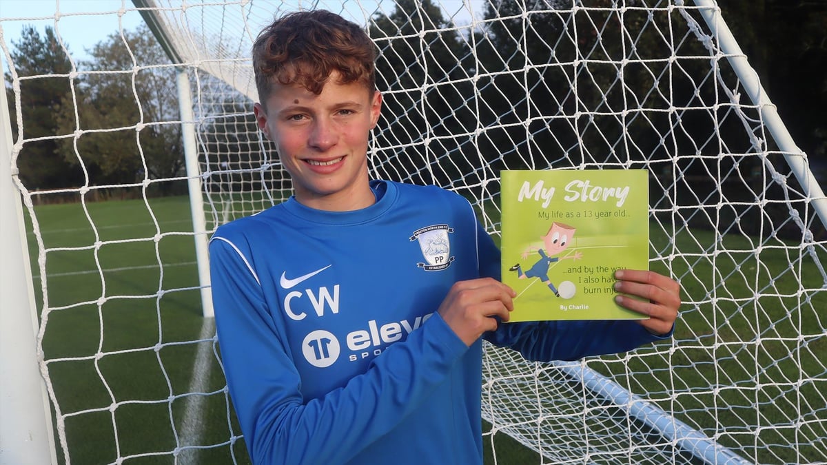 PNE player: Academy star writes inspirational book about his life with a burn injury