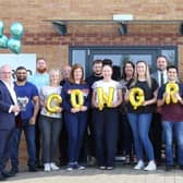The team from True Bearing in Euxton are celebrating an award win