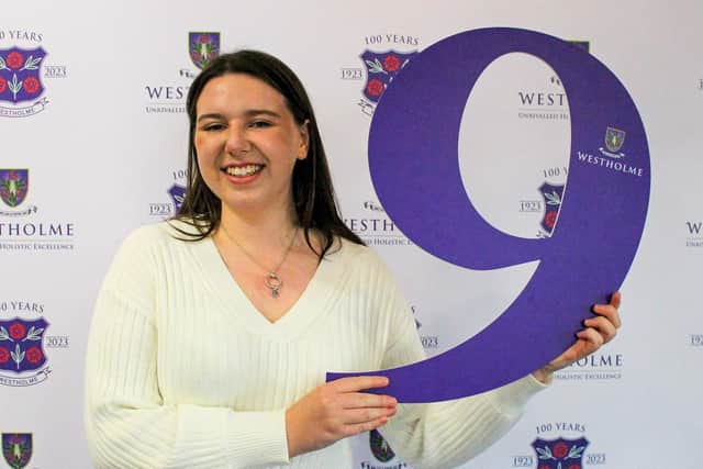 Charlotte Kenyon, 16, from Chorley, achieved two 9s, one 8, five 7s and two 6s