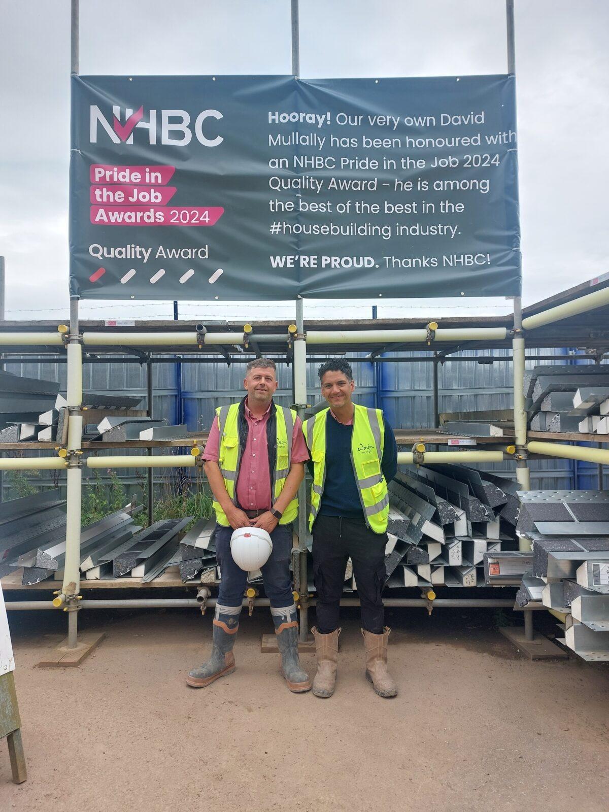 Preston site manager wins national accolade for house building quality