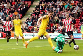 Preston North End's Liam Delap scores his only goal for the club, away at Sheffield United