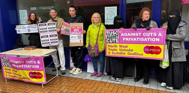 Tusc Sign TUSC campaign is launched on market day in Chorley