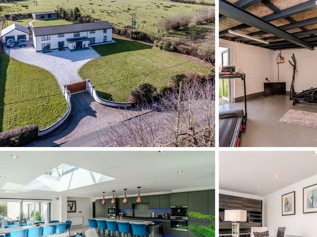 Take a tour around this exquisite 5 bedroom family home in Lancashire for sale with a private gym.