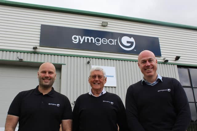 Directors of Preston-based Gym Gear - David Bulcock, Roy Bulcock and Richard Lambert