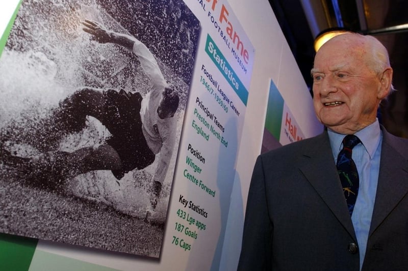 Preston North End legend Sir Tom Finney was seen by Robert Whittaker and many others. Sir Tom - arguably the greatest player of his generation - was a regular around town, humble and always keen to chat with fans