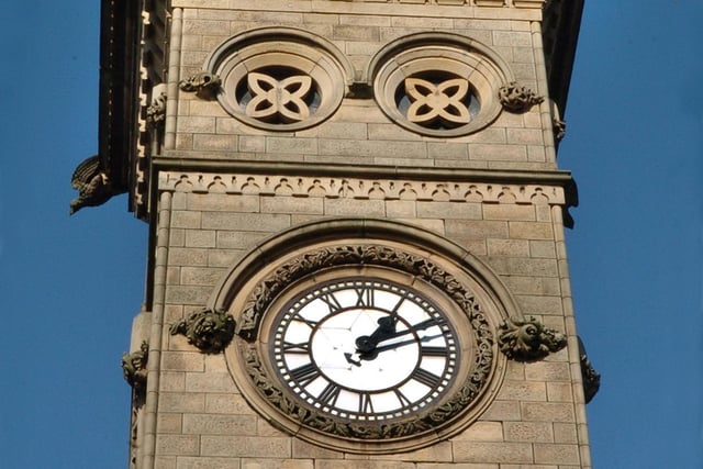 Ornate clock on Fishergate Methodist Church, Fishergate, Preston