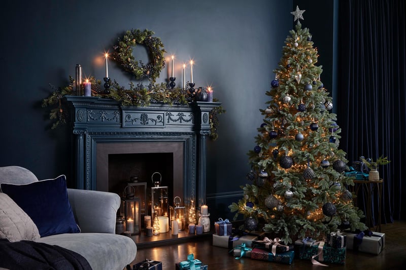 Dobbies says: "Dinner party vibes with a sleek, grown-up feel. Calm grey and creamy white, grounded with a base of deep navy. Contrasting pewters with metallic silver accents give a luxe highlight. Sophisticated and timeless. Colour palette features Cannoli Cream, Silver, Navy and Pewter."