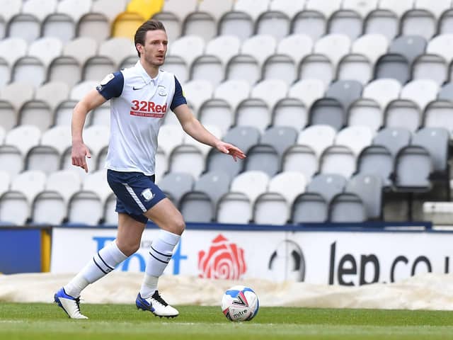 Ben Davies in action for PNE.