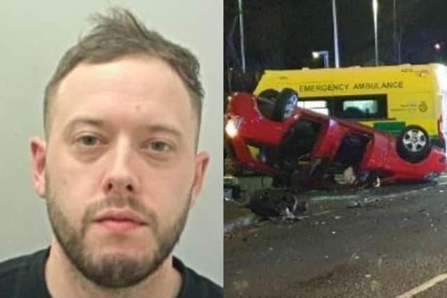 Michael Holian was jailed following a car crash that left three people injured in Barnoldswick, including a seven-month-old baby (Credit: Lancashire Police)