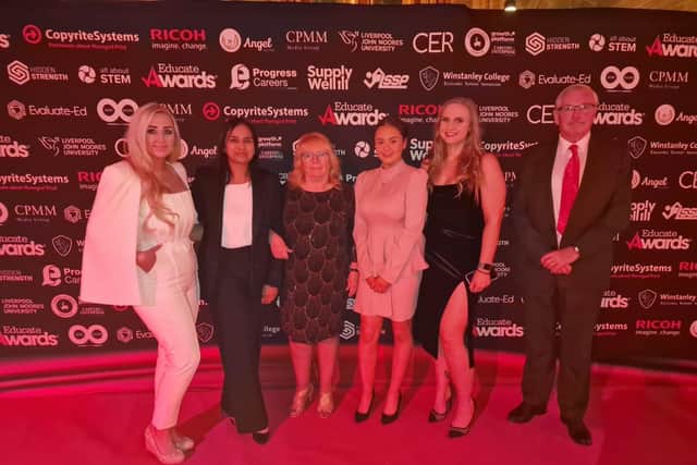 Staff from Eldon Primary School at the Educate Awards 2022 where they scooped up a win.