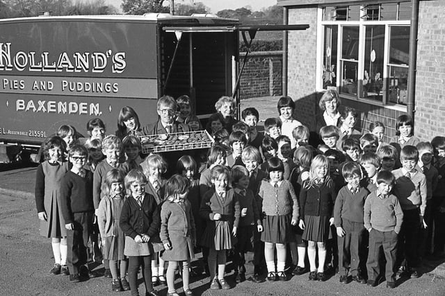 A Lancashire school got a visit from the pie man. A tray full of pies and a cheque for £100 were the prizes for pupils at Lea Endowed CE Primary School, Lea Road, Preston, who won the Hollands Pie and Chip Week Competition. Lea Endowed school came top out of schools all over the Preston area in the painting competition