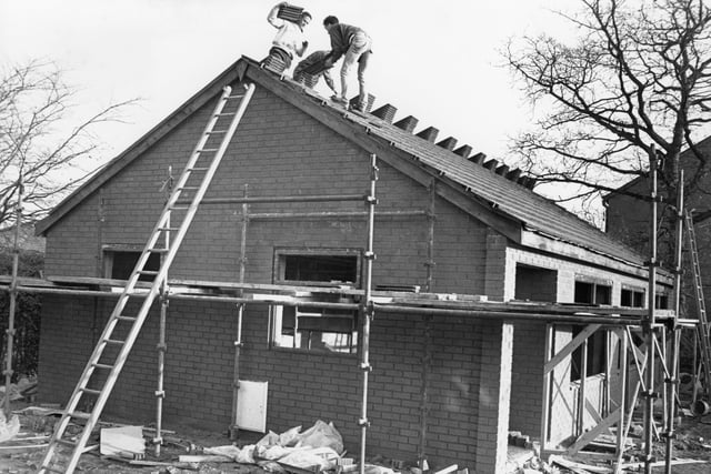In 1988 a new tennis club pavilion was being built