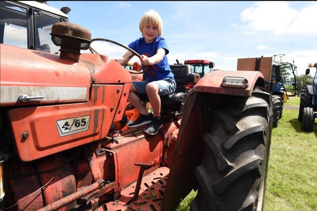 Vintage tractors proved a big draw.