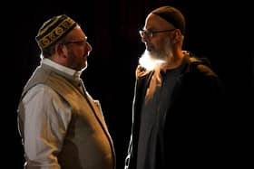 Jeremy Dable (left) and Mukhtar Master do not see eye-to-eye over Preston City Council's plans for a friendship agreement with a Palestinian town