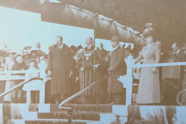King George V and Queen Mary visited Chorley in July 1913 as part of their eight-day tour of industrial Lancashire