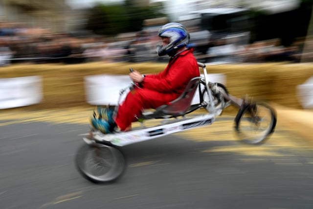 Action from the Longridge Soap Box Derby