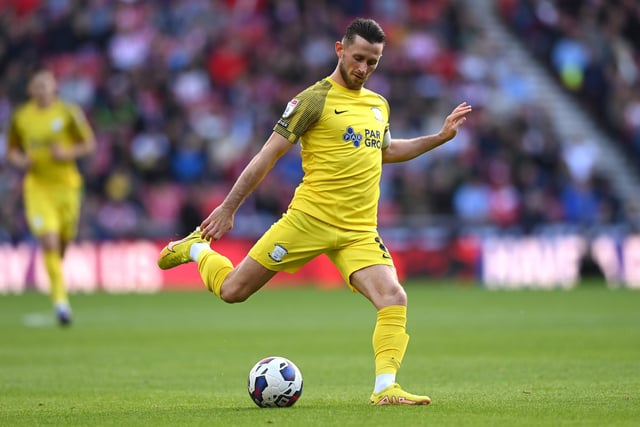 SUNDERLAND, ENGLAND - OCTOBER 01: Preston player Alan Browne in action during the Sky Bet Championship between Sunderland and Preston North End at Stadium of Light on October 01, 2022 in Sunderland, England. (Photo by Stu Forster/Getty Images)
