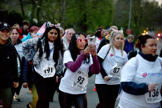 Some of those who took part in the walk