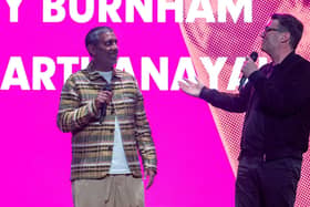 Nihal Arthanayake with Mayor of Greater Manchester Andy Burnham.