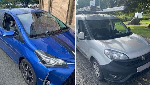 A police patrol had just left the station when two vehicles in as many minutes decided to drive past using their phones illegally at the wheel.
Both vehicles were stopped and reported for the offence. 
Both drivers have received a £200 fine and six penalty points.