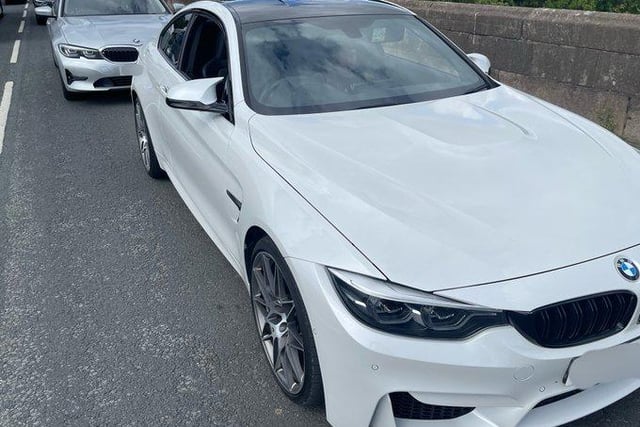 This BMW M4 attracted the attention of police patrols in London Road, Preston. 
They issued a £200 fine and six penalty points as well as arresting the driver as he failed a roadside test for cannabis.