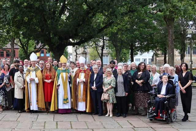 Authorised Lay Ministers from across Lancashire pictured with senior clergy after the Cathedral commissioning service at the weekend.