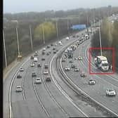 Two lanes are closed on the southbound M6 in Preston – between junctions 31 and 29 – due to a lorry with an unsafe load