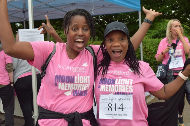 These walkers were clearly delighted to help St Catherine's Hospice and take on the walk challenge.