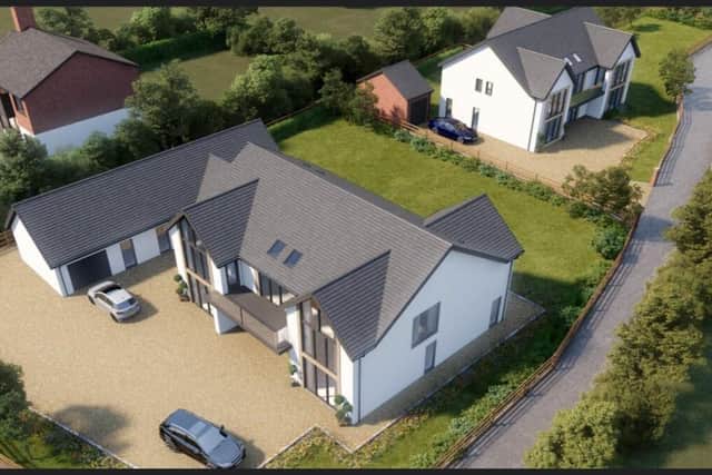 The two luxurious properties to be built at Cuddy Hill