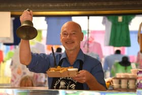 Dave Critchley at Critchley's Farm at Chorley Market has become an internet sensation following positive online reviews of his CFC chicken strips