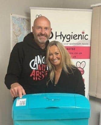 Kevin Griffiths founder of Cancer My Arse and Vicki Allen Director of B Hygienic