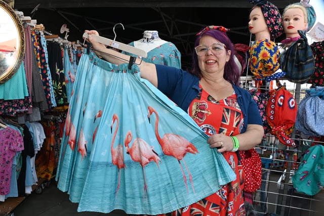You could buy vintage clothing at the vintage festival in Morecambe at the weekend.