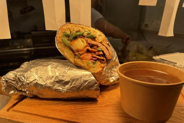 Lockdown Burger's taste-sensation - the Sunday dinner wrap