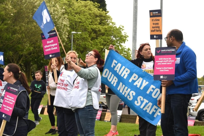 'Fair Pay For Nurses was the call from pickets.