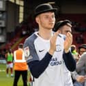Preston North End's Sepp van den Berg wearing a bowler hat in support of the annual Gentry Day commemoration.