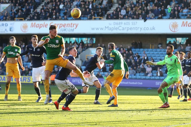 Preston North End's Alan Browne with an attempt on goal