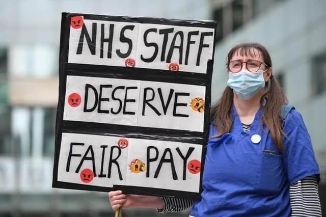 Nurses at Blackpool Victoria have voted against strikes, while other NHS trusts are protesting after years of government-imposed pay freezes and below-inflation pay awards
