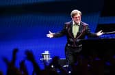 Elton John performs on stage during his Farewell Yellow Brick Road show at the O2 Arena, in south London. Picture date: Sunday April 2, 2023.