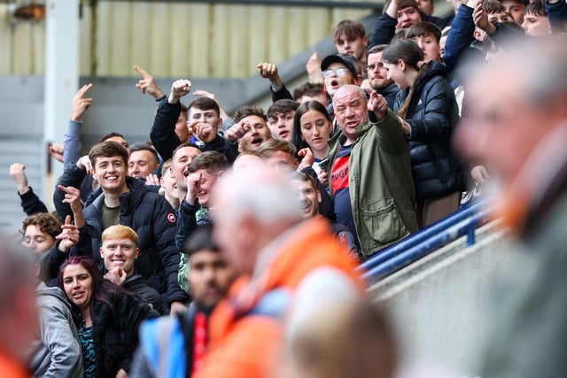 Preston North End fans goad Blackpool supporters